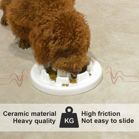 Puppy Eating Dish Bowl Tableware - Picture 2 of 5